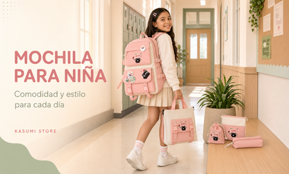 MOCHILA PARA NIÑA 5 EN 1
