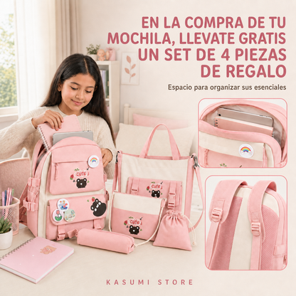 MOCHILA ESCOLAR PARA NIÑA
