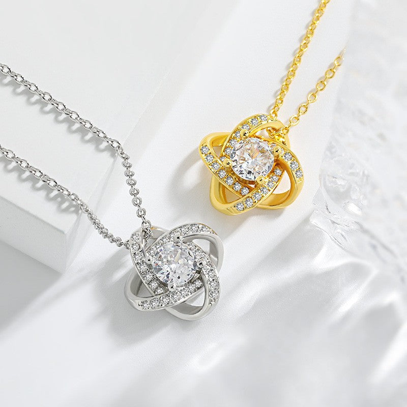 Lucky Clover Necklace Female
