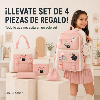 MOCHILA ESCOLAR PARA NIÑA