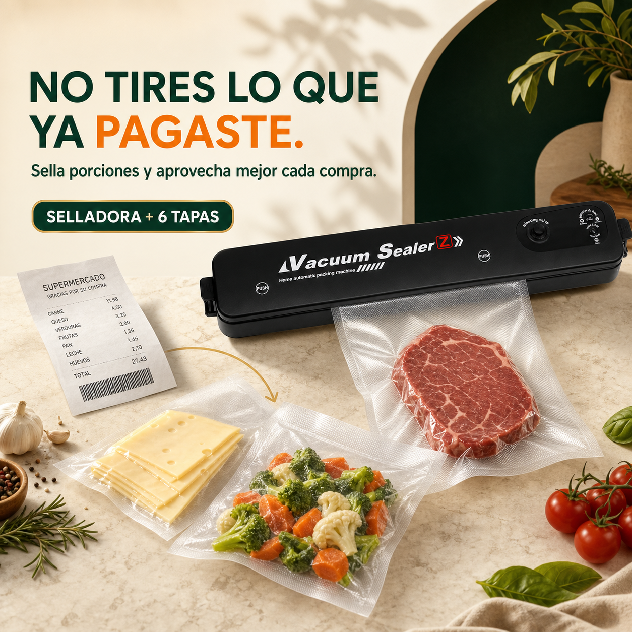 Vacuum Sealer-Selladora vacio