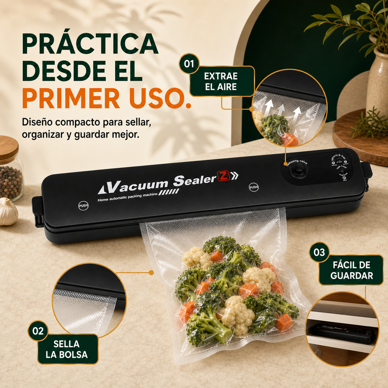 Vacuum Sealer-Selladora vacio