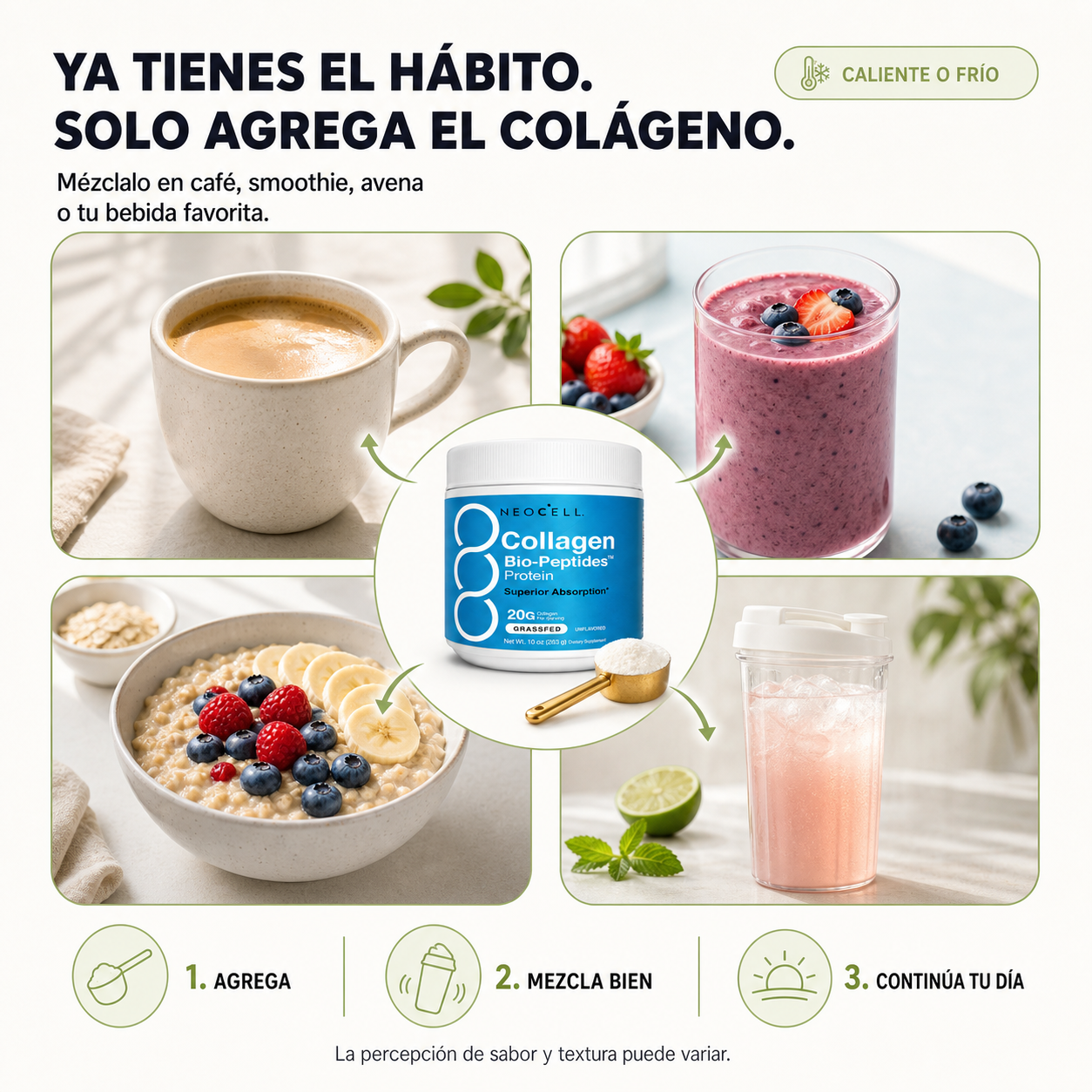 NeoCell Colágeno Bio-Péptidos en Polvo